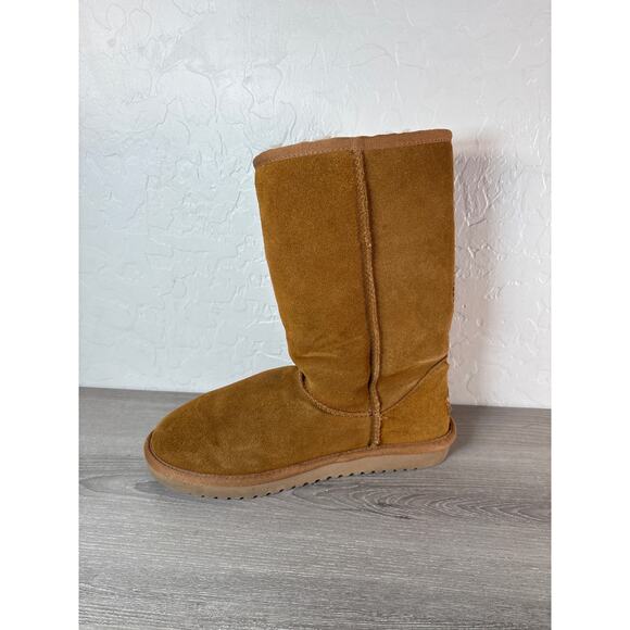 Koolaburra By UGG Victoria Tall Women's Size 7 Chestnut Brown Boots 1015875 Bows - Picture 2 of 8